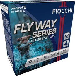 Fiocchi 123ST154 Flyway Waterfowl 12 Gauge 3 1 15 oz 4 Shot 25 Per Box