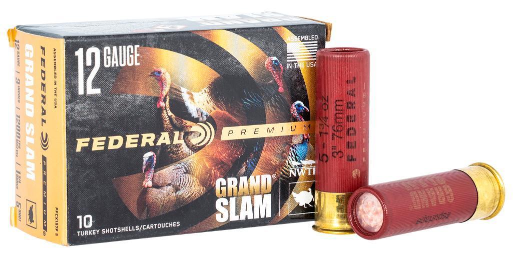 Federal PFCX157F5 Premium Grand Slam 12 Gauge 3 1 34 oz 5 Shot 10 Per Box