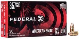 Federal AE357S2 American Eagle Handgun 357 Sig 125 gr Full Metal Jacket FMJ 50 Per Box