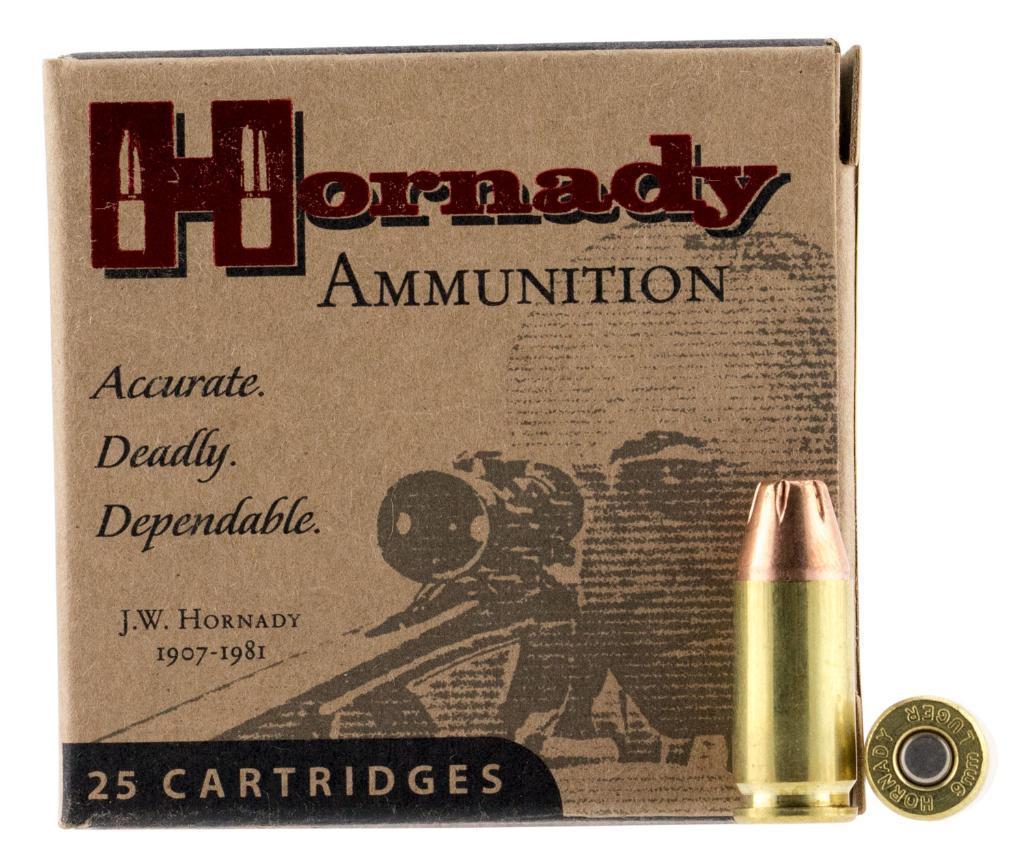 Hornady 90242 Custom Personal Defense 9mm Luger 124 gr Hornady XTP Hollow Point XTPHP 25 Per Box