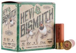 HEVIShot HS14706 HEVIBismuth Waterfowl 12 Gauge 2.75 1 14 oz 1450 fps Bismuth 6 Shot 25 Bx