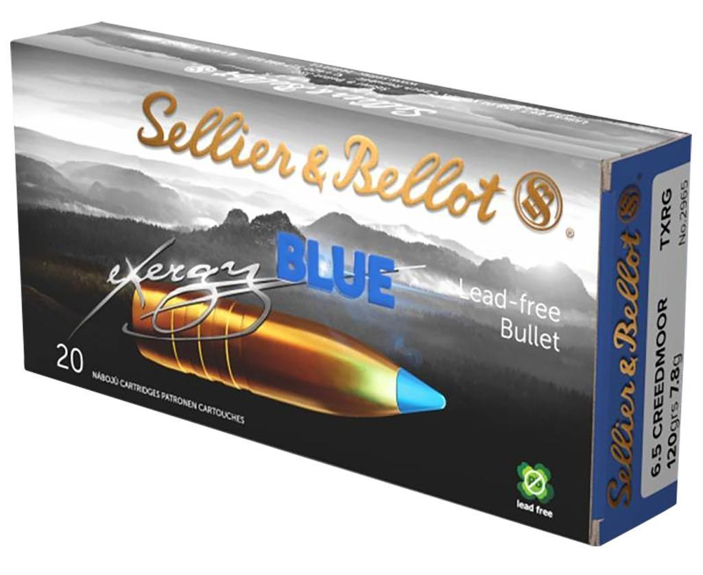 Sellier Bellot SB65XA eXergy 6.5 Creedmoor 120 gr TACEXBlue 20 Per Box