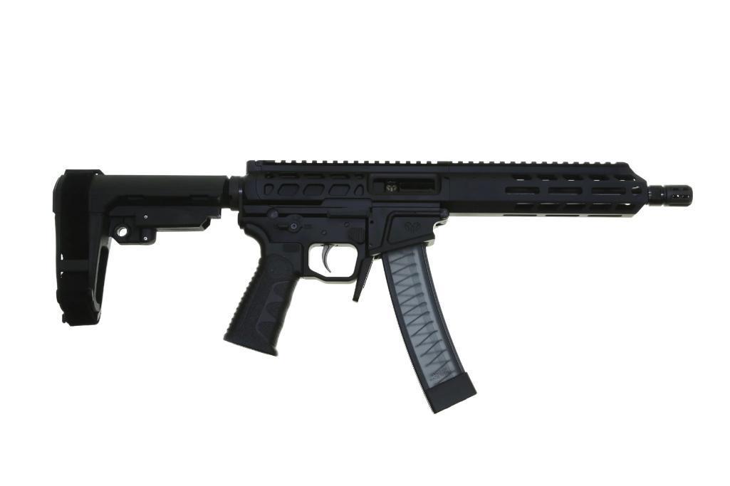 Wraithworks WARSCORP9 Side-charging AR Pistol - Black | 9mm | 8.5" Barrel | 7" M-LOK Rail | SBA3