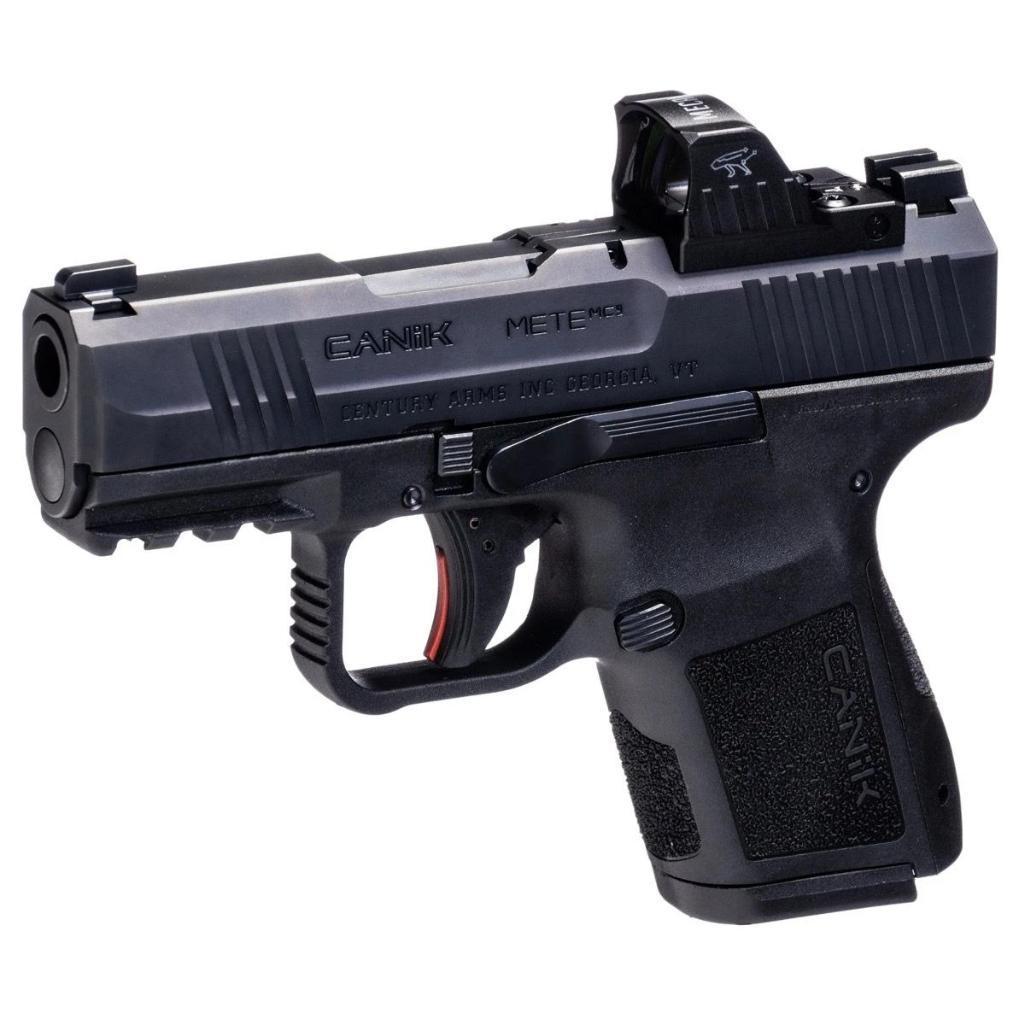 CANIK METE MC9 Pistol - Black | 9mm | 3.18" Barrel | 1 - 15rd & 1 - 12rd Mag | MeCanik MO1 Optic w/