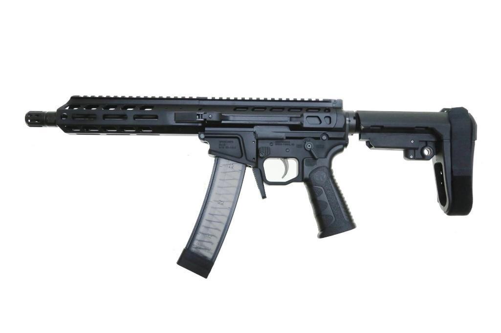 Wraithworks WARSCORP9 Side-charging AR Pistol - Black | 9mm | 8.5" Barrel | 7" M-LOK Rail | SBA3