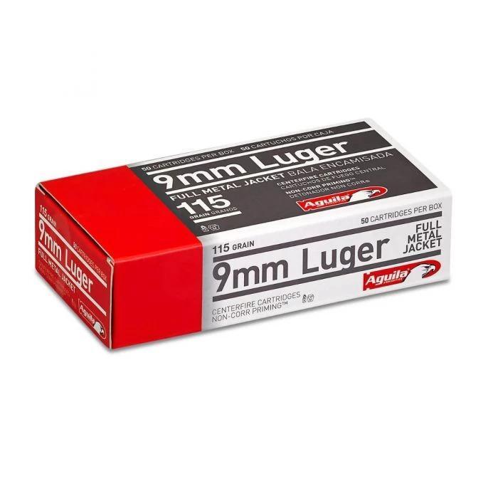 Aguila Ammunition 9mm Luger Handgun Ammo - 115 Grain | FMJ