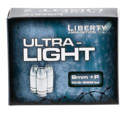 Liberty Ammunition LAUL9052 UltraLight 9mm Luger P 50 gr Lead Free Fragmenting Hollow Point 20 Per