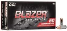 CCI 3462 Blazer CleanFire Handgun 9mm Luger 147 gr Total Metal Jacket TMJ 50 Per Box