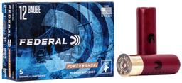 Federal F127000 PowerShok Magnum 12 Gauge 2.75 8 Pellets 000 Buck Shot 5 Per Box