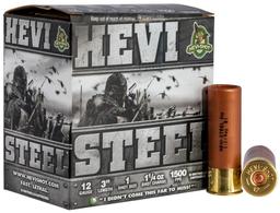 HEVIShot HS60001 HEVISteel Waterfowl 12 Gauge 3 1 14 oz 1 Shot 25 Per Box