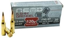 Nemo Arms 65GNA120PPU 6.5 Grendel 120 gr Full Metal Jacket Boat Tail 20 Per Box