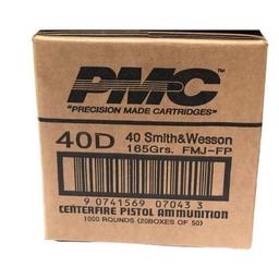 PMC Bronze .40 S&W Handgun Ammo - 165 Grain | FMJ-FP