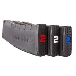 Amend2 AR15 Magazine 5.56 NATO - Black | MOD-2 | 30rd | 3 Pack | With Red, White And Blue Internals