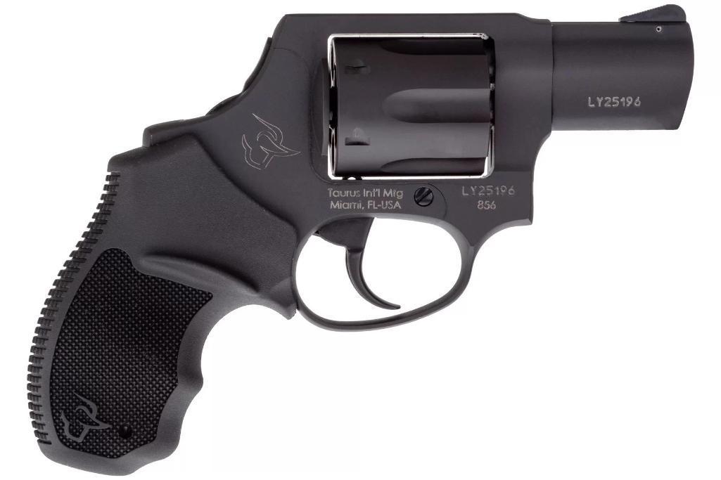 Taurus 856 Revolver - Black | 38 Spl +P | 2" Barrel | 6rd | Rubber Grip | Concealed Hammer