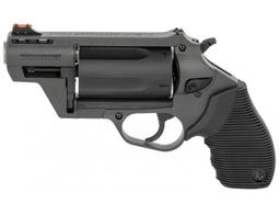 Taurus Public Defender Revolver - Gray | 45 Colt / 410 Ga | 2.5" Barrel | 5rd | Rubber Grip | Fiber