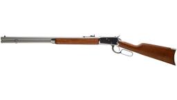 Rossi R92 Rifle - Stainless Steel | .44 Mag | 24" Octagon Barrel | 12rd | Brazilian Hardwood Stock &