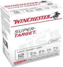 Winchester Ammo TRGT127 SuperTarget Light Target 12 Gauge 2.75 1 18 oz 1145 fps 7.5 Shot 25 Bx