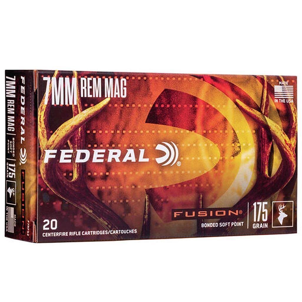 Federal F7RFS2 Fusion Hunting 7mm Rem Mag 175 gr Fusion Soft Point 20 Per Box