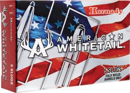 Hornady 86271 American Whitetail 12 Gauge 2.75 1 oz InterLock Slug Shot 5 Per Box