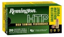 Remington Ammunition 28288 HTP 9mm Luger 115 gr 1145 fps Jacketed Hollow Point JHP 20 Bx