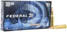 Federal 308A PowerShok Hunting 308 Win 150 gr Jacketed Soft Point JSP 20 Per Box