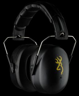 Browning 12699 HDR Plastic with Foam 37 dB Over the Head Black Adult