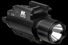 NcStar AQPFLS FlashLight Red Laser Black Anodized 200 Lumens White Cree LED