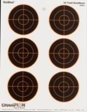 Champion Targets 45803 VisiShot Bullseye Paper Hanging 25 yds Small Bore Rifle 8.50 x 11 BlackWhite