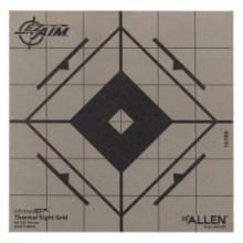 Allen 15789 Thermal Target SightIn Grid Hanging Paper 6 x 6 BlackGray