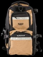 Rukx Gear ATICTSURT Survivor Backpack Tan 600D Polyester