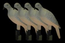 Mojo Outdoors HW9004 Clip On Dove Species Natural Plastic 4 Per Pack