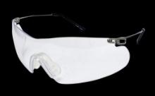 Radians CP5710CS Clay Pro Shooting Glasses Adult Clear Lens Wraparound Silver Frame