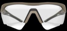 Glock AS41037 Crossover Tactical Glasses Clear Lens Desert Tan Frame