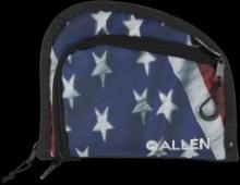 Allen 7719 Victory Auto Fit Handgun Case USA Flag Endura wBlack Trim 1Pocket Knit Lining Foam