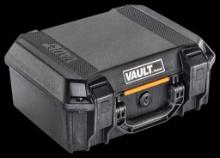 Pelican VCV200 Vault Case Medium Black Polymer Holds 2 Handguns