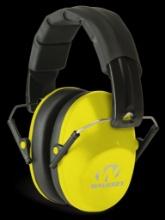 Walkers GWPFPM1YL Pro Low Profile Passive Muff 22 dB Over the Head BlackYellow Polymer