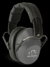 Walkers GWPFPM1GY Pro Low Profile Passive Muff 22 dB Over the Head GrayBlack Polymer
