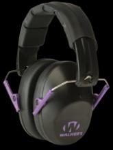 Walkers GWPFPM1BKPU Pro Low Profile Passive Muff 22 dB Over the Head BlackPurple Accent Polymer