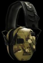 Walkers GWPRSEMMCC Razor Slim Electronic Muff 23 dB Over the Head MultiCamBlack Polymer