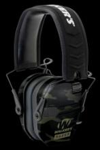 Walkers GWPRSEMMCCG Razor Slim Electronic Muff 23 dB Over the Head MultiCamBlack Polymer