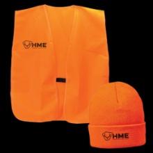 HME HMEVESTKCO Safety VestBeanie OSFA Orange Polyester