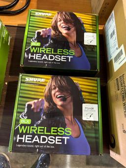Lot of 2 Shure BLX Wireless Headset