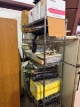 Metal Shelf and Misc. Items