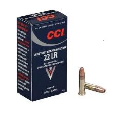 CCI 970 Quiet22 Segmented HP 22 LR 40 gr Segmented Hollow Point 50 Per Box
