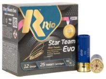 Rio Ammunition ST32HV75 Star Team EVO High Velocity 12 Gauge 2.75 1 18 oz 7.5 Shot 25 Per Box 10 Cs