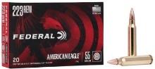 Federal AE223 American Eagle Rifle 223 Rem 55 gr Full Metal Jacket Boat Tail 20 Per Box
