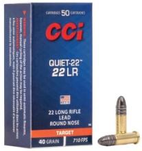 CCI 960 Quiet22 22 LR 40 gr Lead Round Nose 50 Per Box