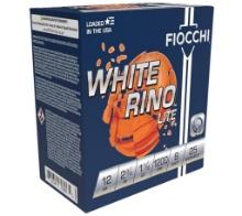 Fiocchi 12WRNL8 Exacta Target White Rino Lite 12 Gauge 2.75 1 18 oz 1200 fps 8 Shot 25 Bx