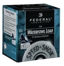 Federal WF1423 SpeedShok Waterfowl 12 Gauge 3 1 14 oz 3 Shot 25 Per Box