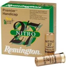 Remington Ammunition 20227 Premier Nitro 27 Handicap 12 Gauge 2.75 1 oz 1290 fps 7.5 Shot 25 Bx